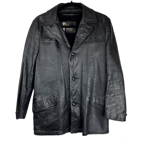 Vintage Cooper Sportswear Black Leather Jacket Sz M/L